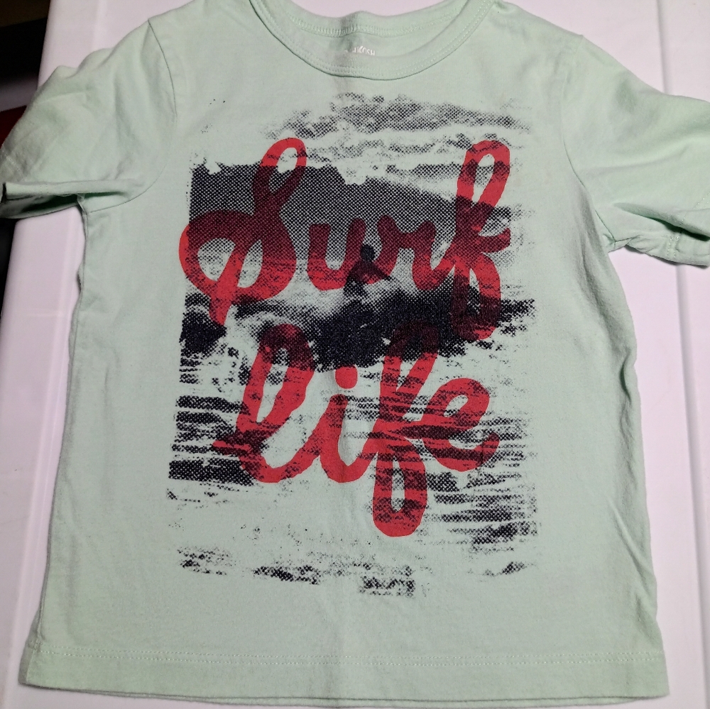 4T OshKosh "Surf Life" tee.